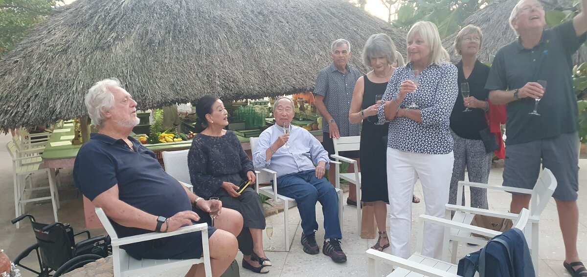 Celebrating  his new book