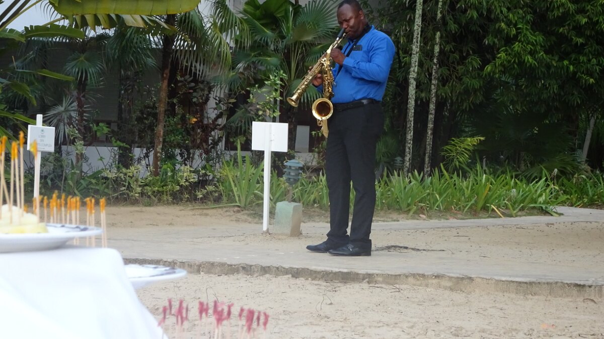 Evening cool jazz on the beach